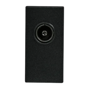 Essentials 41TV1B Modular Grid Coaxial TV Socket Black