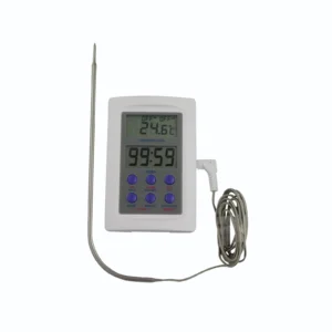 -50 to 300°C/F Digital Probe Thermometer with Timer 97 x 65 x 20mm