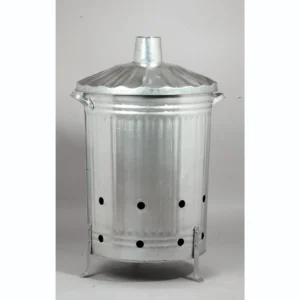 800 x 460mm Galvanised Steel Incinerator Bin+Lid