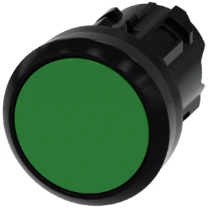 Push Button 22mm Round Plastic Green