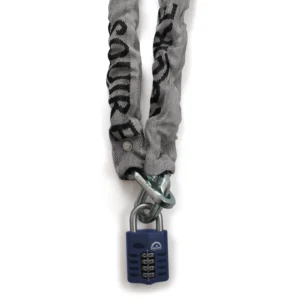 Padlock With Hardened Steel Sqaure Link Chain (X3)