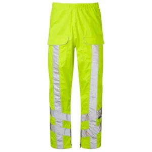 Hi Vis Waterproof Overtrouser Medium Yellow