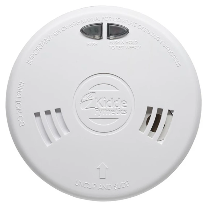 Kidde Slick 230V Mains Optical Smoke Alarm with Alkaline Battery White - Image 2