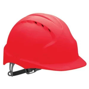 EVO®3 Safety Helmet - Slip Ratchet - Vented - Red