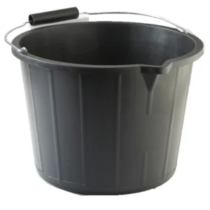 14 Litre Plastic Bucket Black