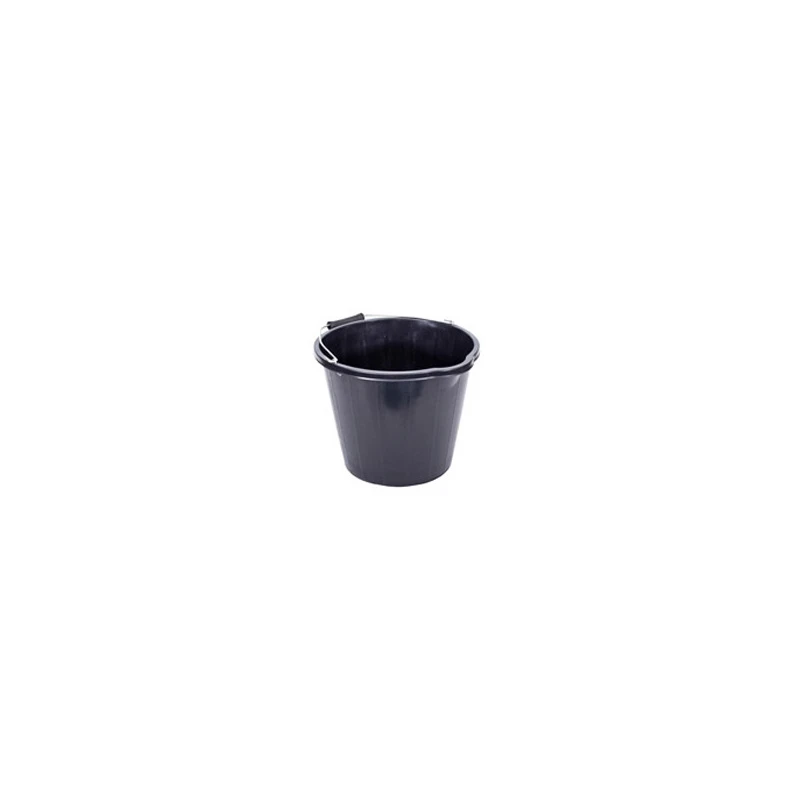 14 Litre Plastic Bucket Black - Image 3