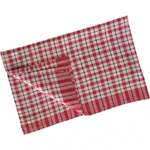 425 x 675mm Red/White Check Tea Towel (Pack of 10)