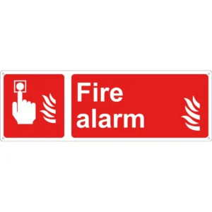 Fire Alarm Self Adhesive Sign