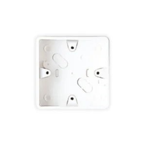 Box Switch & Socket 1 Entry 1 Gang 25mm White PVC-U Round Corner