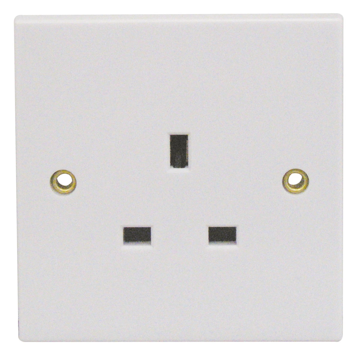 Essentials 11S131UN 1 Gang 13A Single Pole Unswitched Single Socket White - Image 2