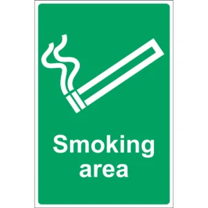 Smoking Area Sign (300X200mm)