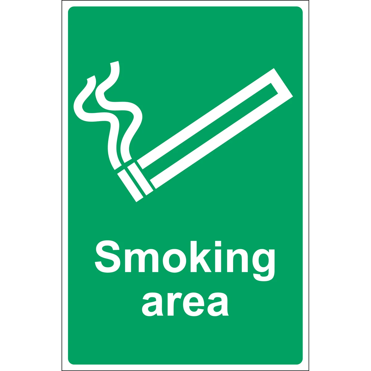Smoking Area Sign (300X200mm) - Image 3