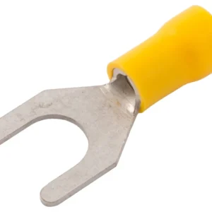 Fork PreInsulated 6.5mm Fork Nylon/Yellow Copper Terminal