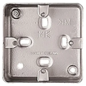 Box 1 Gang Surface 86 x 86 x 40mm Aluminium