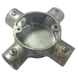 Conlok 25mm Galvanised Intersection Box Push Fit