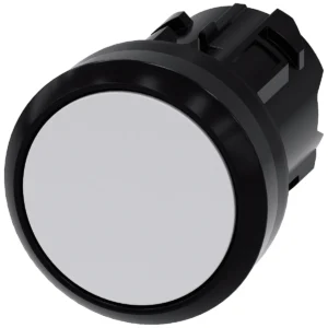 Push Button 22mm Round Plastic White