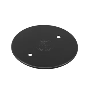 Overlapping Circular Lid for 85mm Round Conduit PVC-U Black