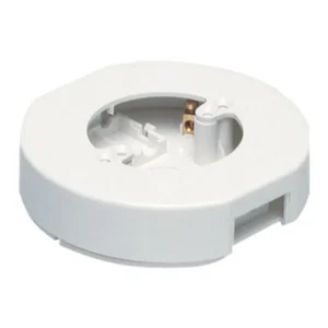 Red Alert Circular Accessory Box 1-Gang 134mm White