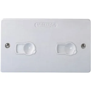 Electrak Socket Unswitched 2 Pole 2 Gang 13A White for AP13-WH Plug