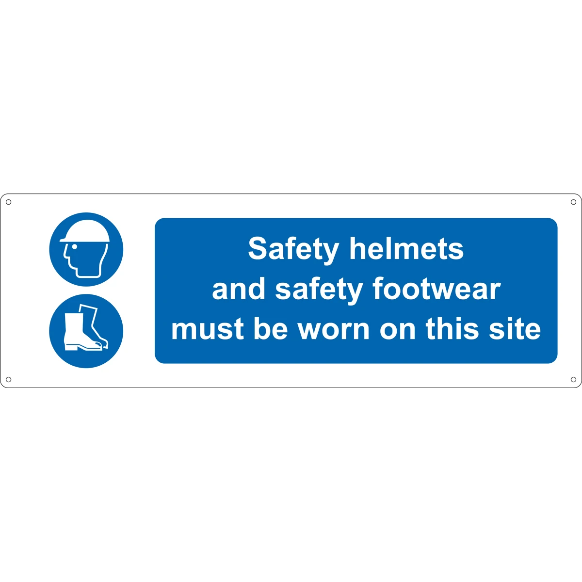 Warning Safety Sign Helmets/Boots Must Be Worn - Image 2