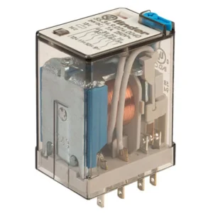 Relay Plug-In 4P Co Lockable 7A 24V Dc Test Button&Mech Ind