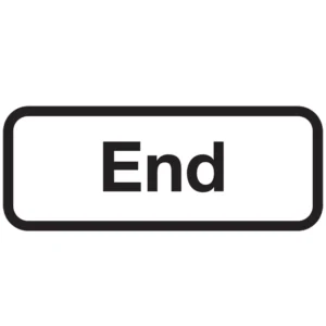 Supplementary Plate End 750mm Metal White/Black