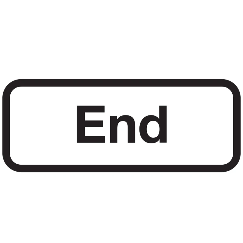 Supplementary Plate End 750mm Metal White/Black - Image 3