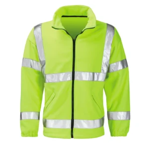 Crusader HI-Vis Reflective Tape Fleece Jacket Small Yellow
