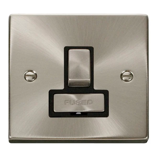 Click Connection Unit Ingot Switched 13A Satin Chrome Black – Go Magpie ...