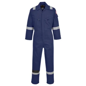 Portwest Flame-Resistant Lightweight Anti-Static Coverall XL Navy