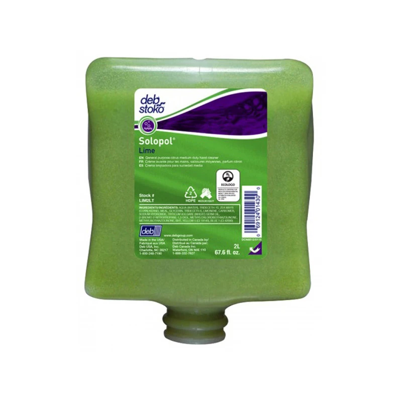 Solopol Lime 2 Litre Cartridge Medium-Heavy Duty Hand Cleaner - Image 2