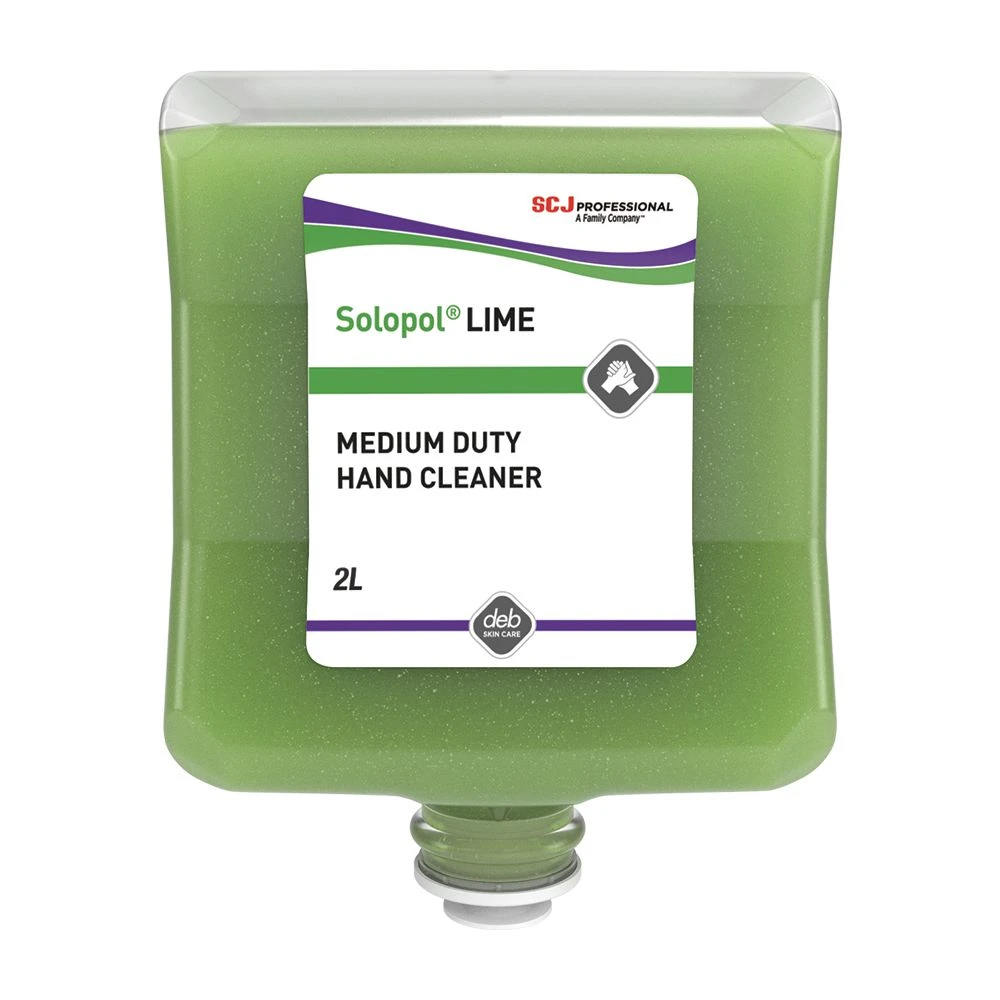 Solopol Lime 2 Litre Cartridge Medium-Heavy Duty Hand Cleaner - Image 3