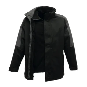 Regatta Defender III Waterproof 3-in-1 Jacket Large Black/Seal/Grey