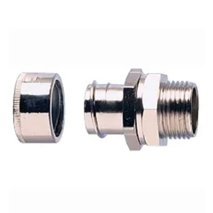 Connector Type B Swivel Male IP40 M25 Brass Nickel Plated IP40