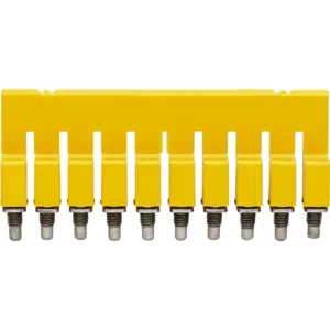 Connector Cross 10 Pole WQV 2.5/10 32A 49.9 x 7 x 18mm Yellow