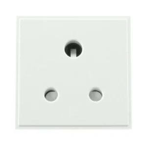 Socket Round Pin Media Module 5A White