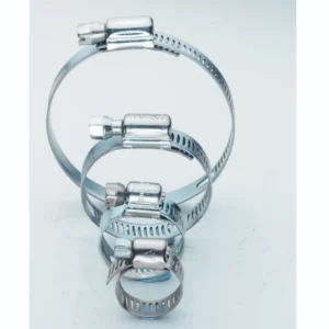 32 - 50mm Metal Worm Drive Hose Clip Silver