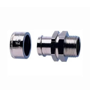 Connector Type B Swivel Male IP54 M25 Brass Nickel Plated IP54