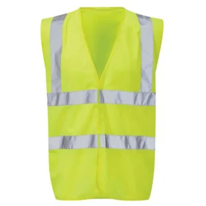 HI-Vis 2-Band & Brace Waistcoat XXL Yellow