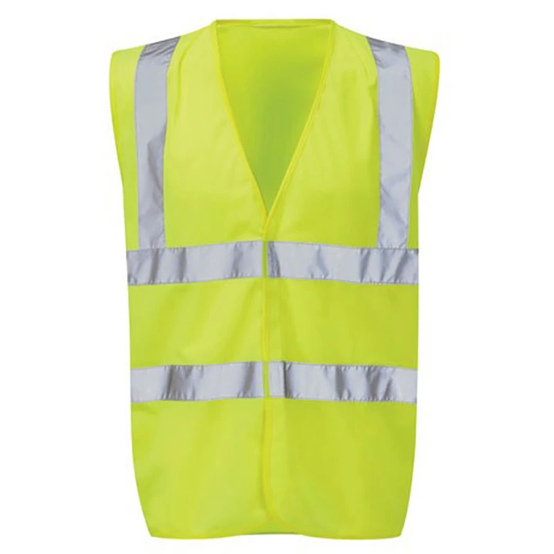 HI-Vis 2-Band & Brace Waistcoat XXL Yellow - Image 3