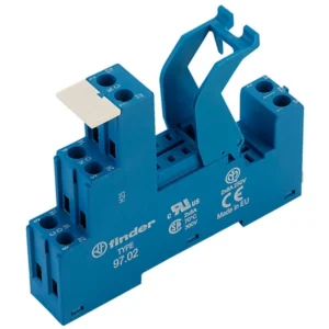 Socket Screw Terminal Din Rail 10A 250V Blue 2P
