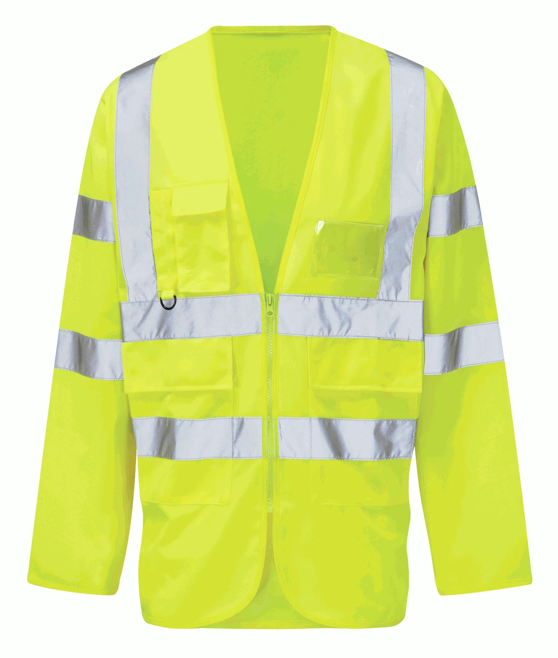 Executive Long Sleeve HI-Vis Waistcoat XL Yellow - Image 3
