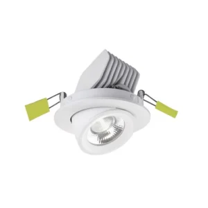 Accentplus Scoop Adjustable Downlight 13.5W 1630Lm 120Lm/W 4000K Cri90 92Mm Cutout 36 Beam White 220-240V - Non-Dimmable