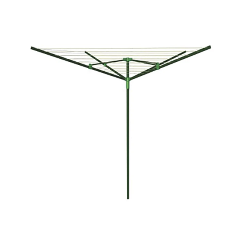 4 Arm Single Pole Rotary 40M Clothes Airer Complete With Ground Spike - Image 2