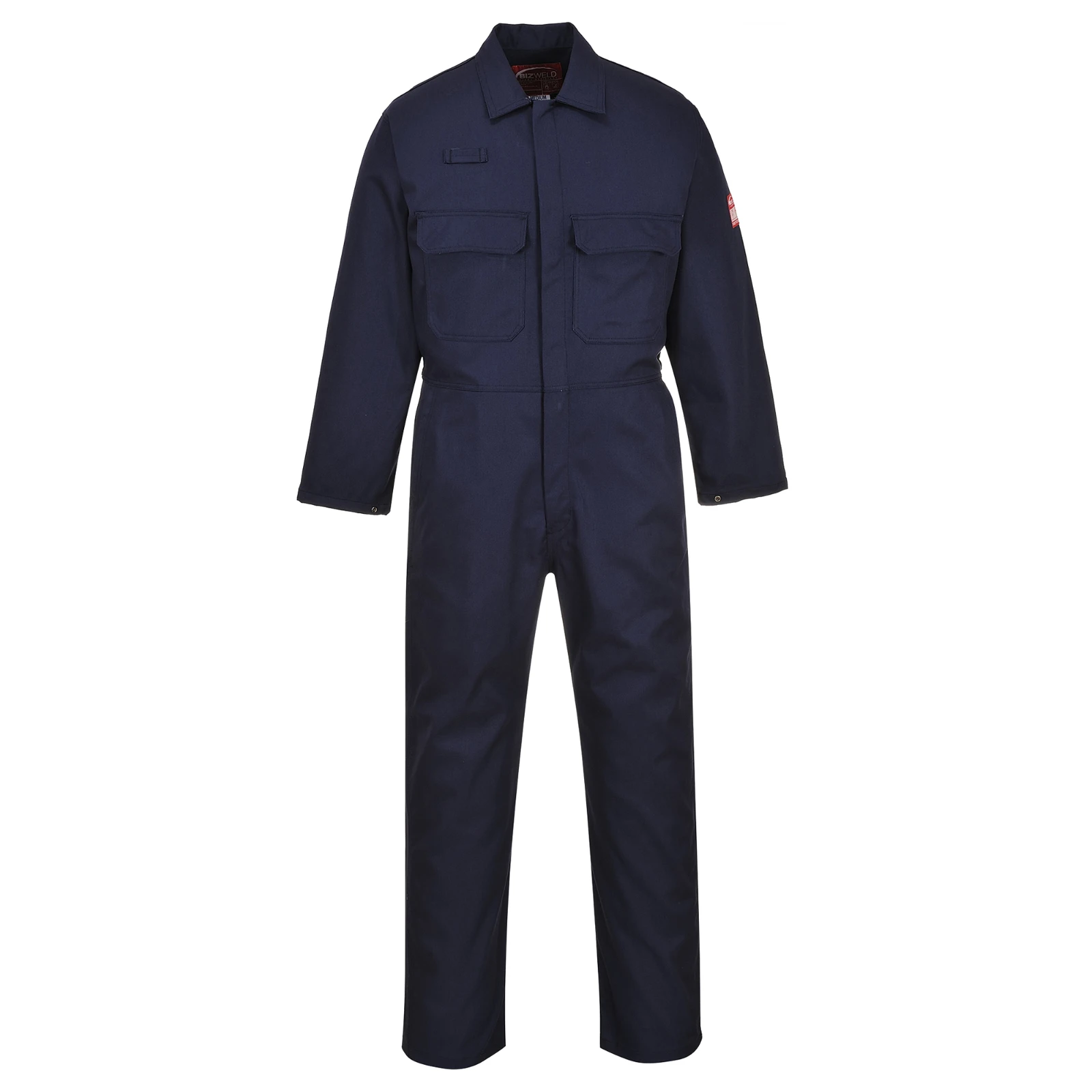 Bizweld BIZ1 Flame-Resistant Coverall Medium Navy - Image 2