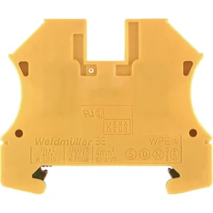Terminal Wpe 4 Screw Connection 4mm 8Kv 800V Green/Yellow