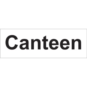 Canteen Sign Self Adhesive 300 X 100mm