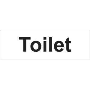 Toilet Sign Self Adhesive 300 X 100mm