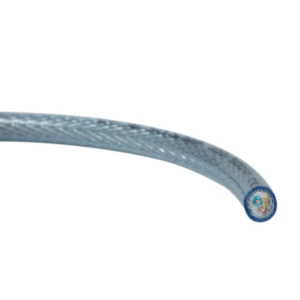 SY03C 1.0mm² Clear PVC Col/Code Steel Braid Cable 3-Core Flexible 1m