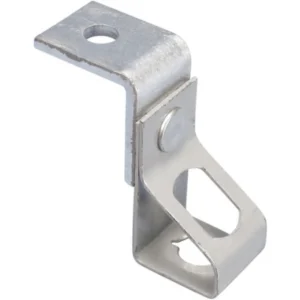 Thread Install Rod Hanger with Angle Bracket, 7 mm Hole 1, Plain, 8 mm Hole 2, Threaded